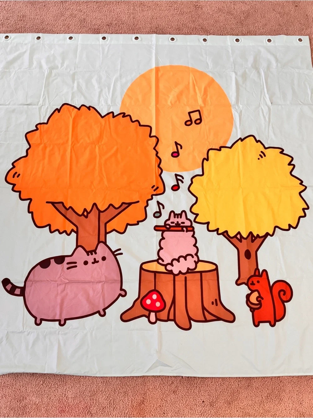 Pusheen Box Exclusive Fabric Shower Curtain  Fall 2017 ~ 70
